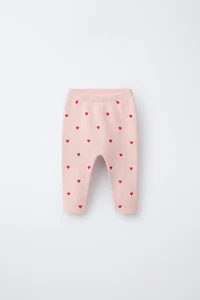 KNIT HEART PANTS