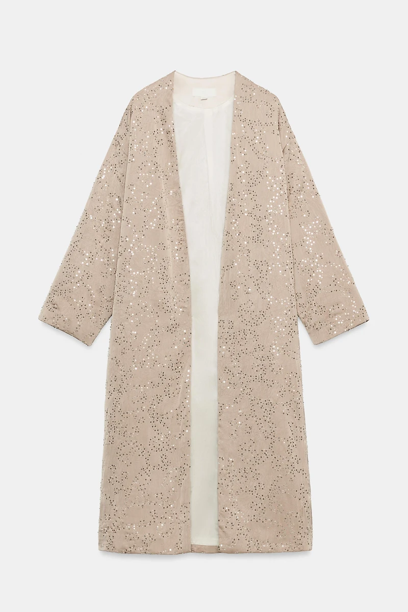SEQUIN KIMONO JACKET
