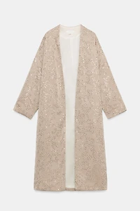 SEQUIN KIMONO JACKET