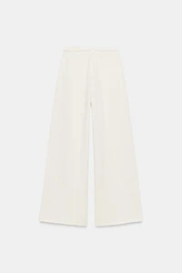 WIDE LEG PLUSH PANTS