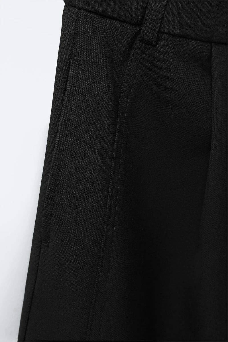 PLEATED BARREL PANTS