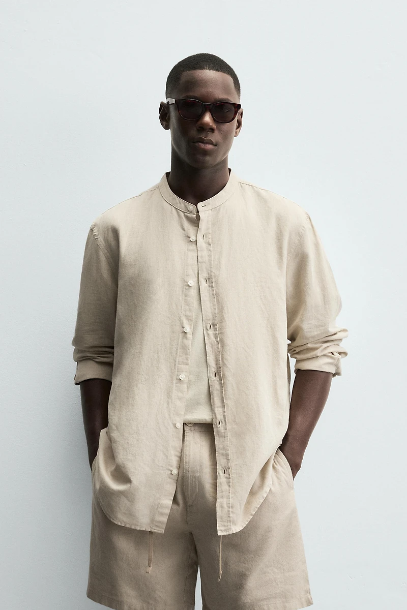 CHEMISE EN LIN ET COTON