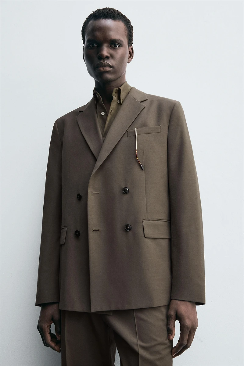 DOUBLE BREASTED SUIT BLAZER