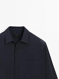 Regular fit needlecord shirt