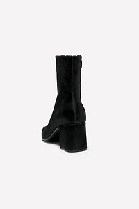 HAIR EFFECT LEATHER HEELED BOOTS LUDOVIC DE SAINT SERNIN x ZARA