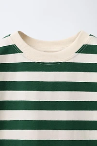 STRIPED PRINT T-SHIRT