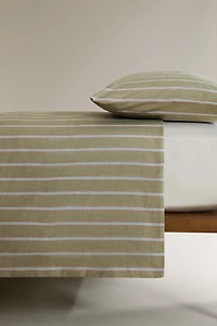 STRIPED COTTON DUVET COVER