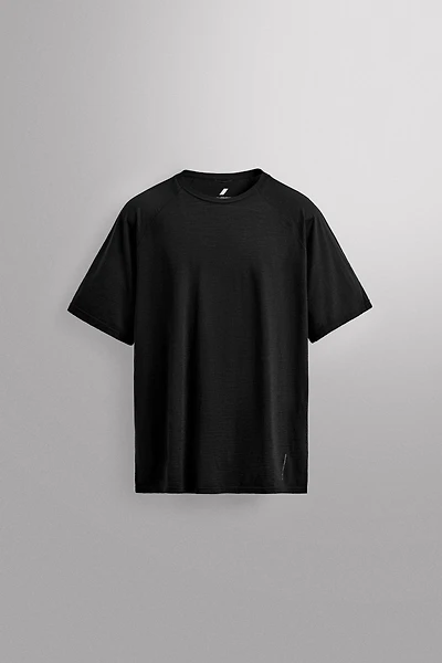 WOOL BLEND STRIPED JACQUARD T-SHIRT