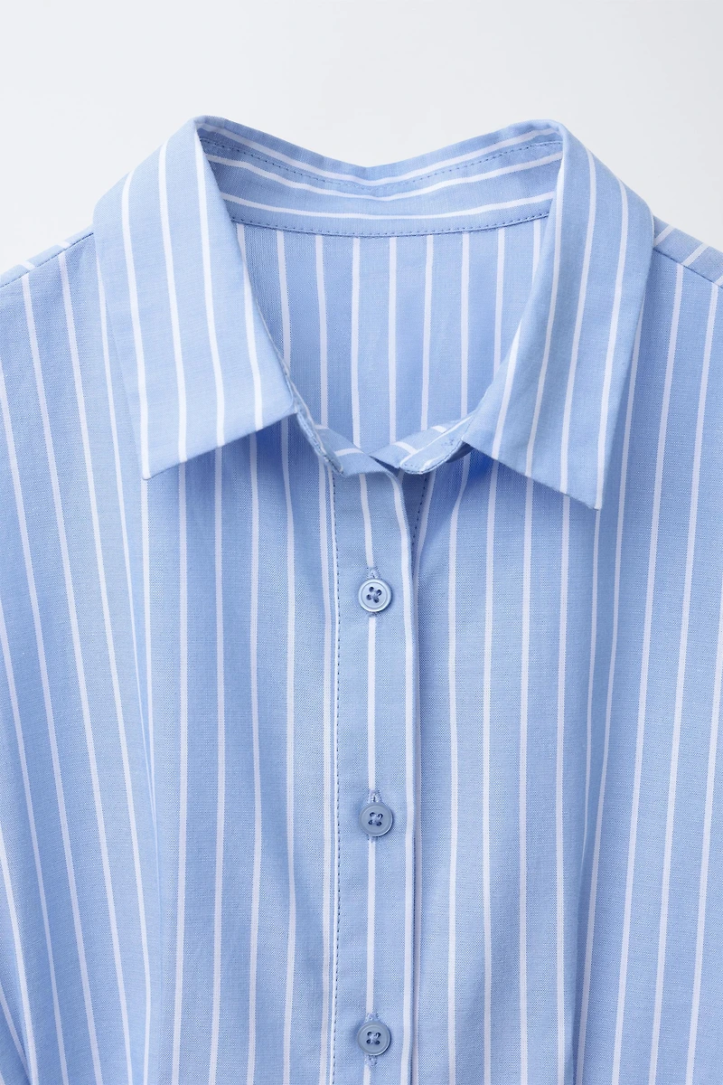 ROBE CHEMISE À RAYURES