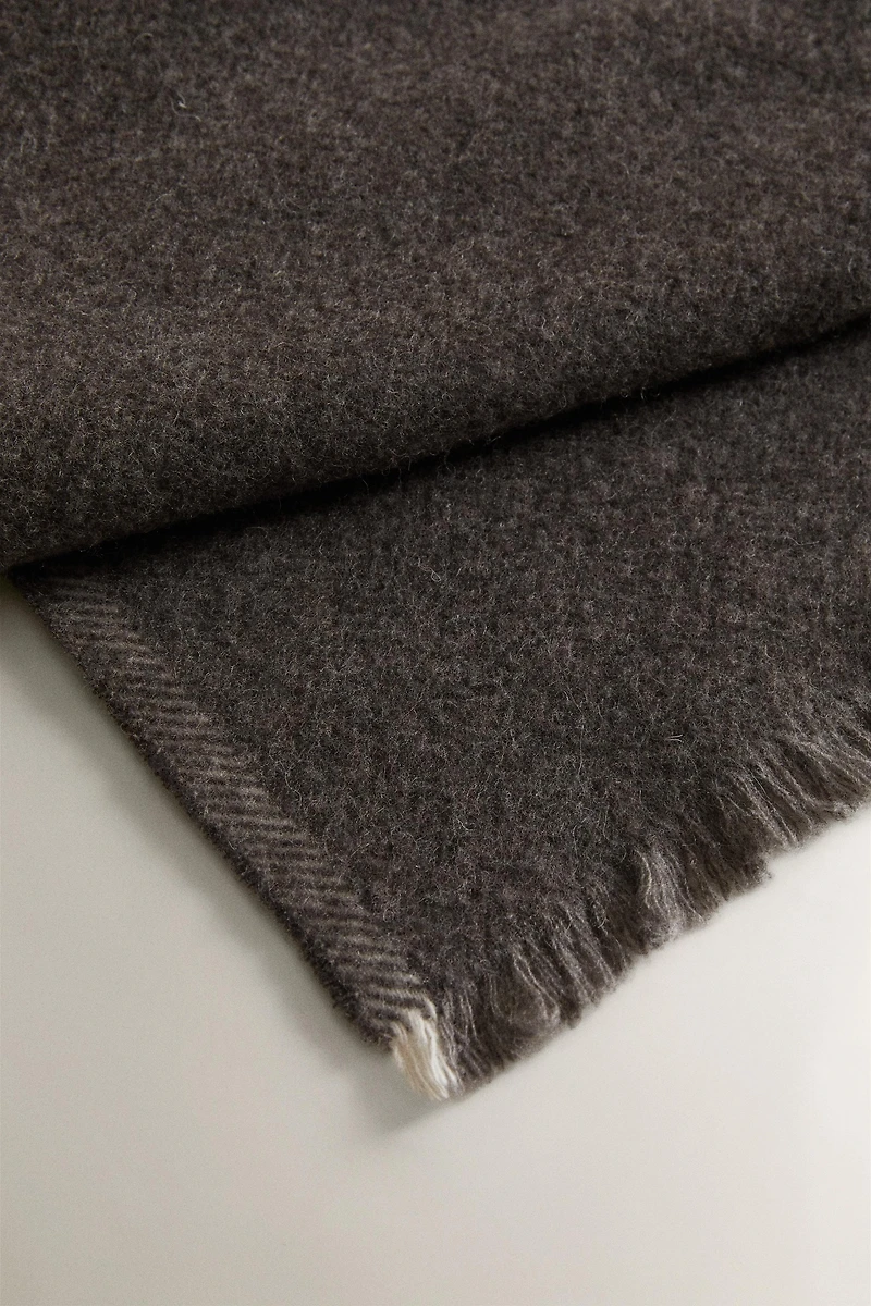 HERRINGBONE WOOL BEDSPREAD