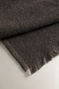 HERRINGBONE WOOL BEDSPREAD