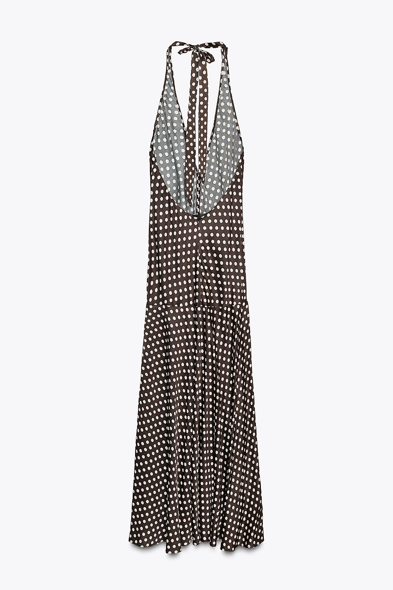 ZW COLLECTION HALTER POLKA DOT DRESS