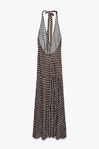 ZW COLLECTION HALTER POLKA DOT DRESS