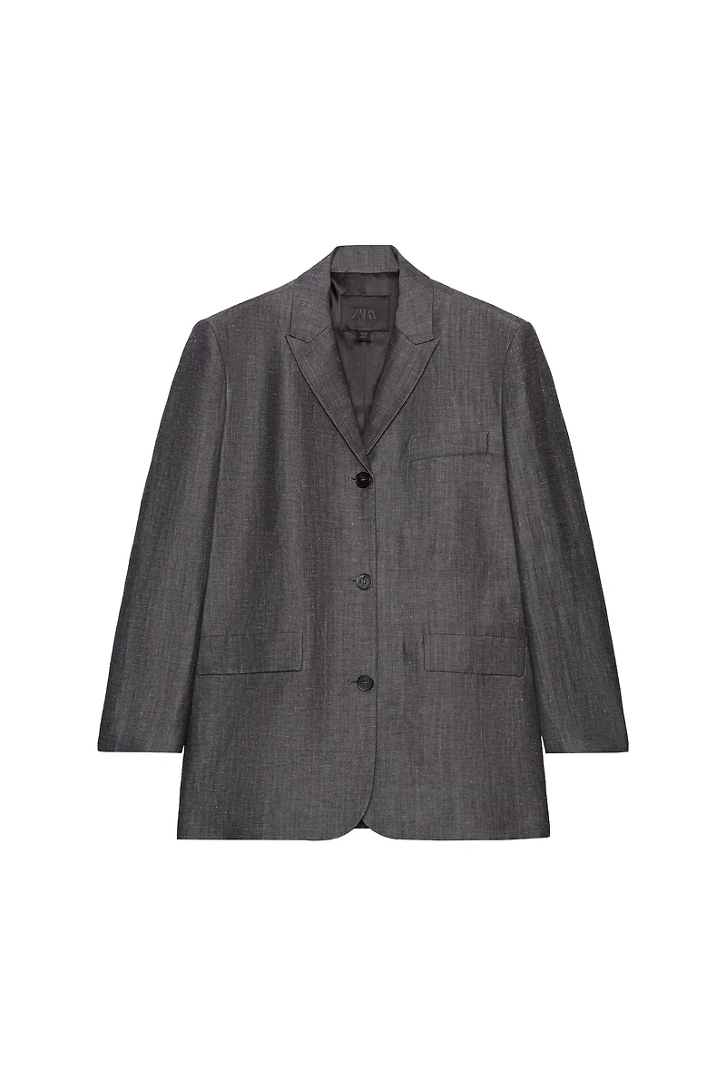 ZW COLLECTION STRAIGHT-CUT LINEN BLAZER