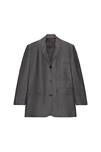 ZW COLLECTION STRAIGHT-CUT LINEN BLAZER