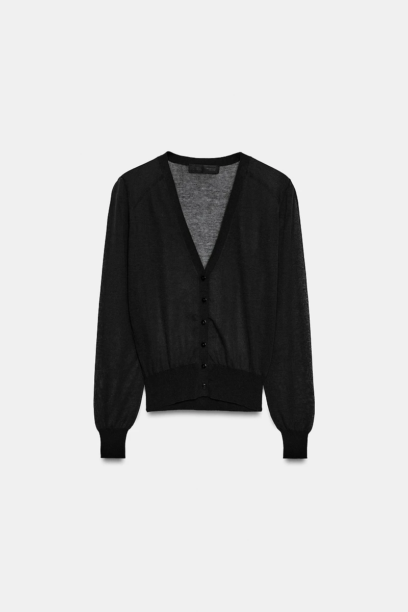 SEMI-SHEER CARDIGAN