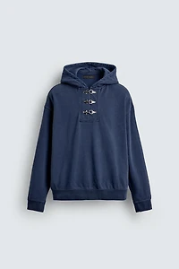 TOGGLE HOODIE SWEATSHIRT