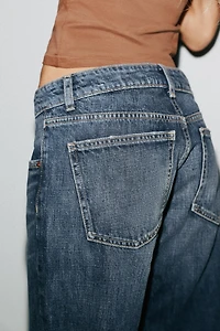 JEAN TRF WIDE LEG TAILLE BASSE