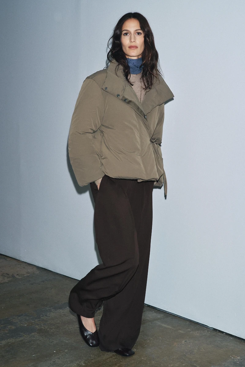 ZW COLLECTION SHORT PUFFER ANORAK WITH TIES