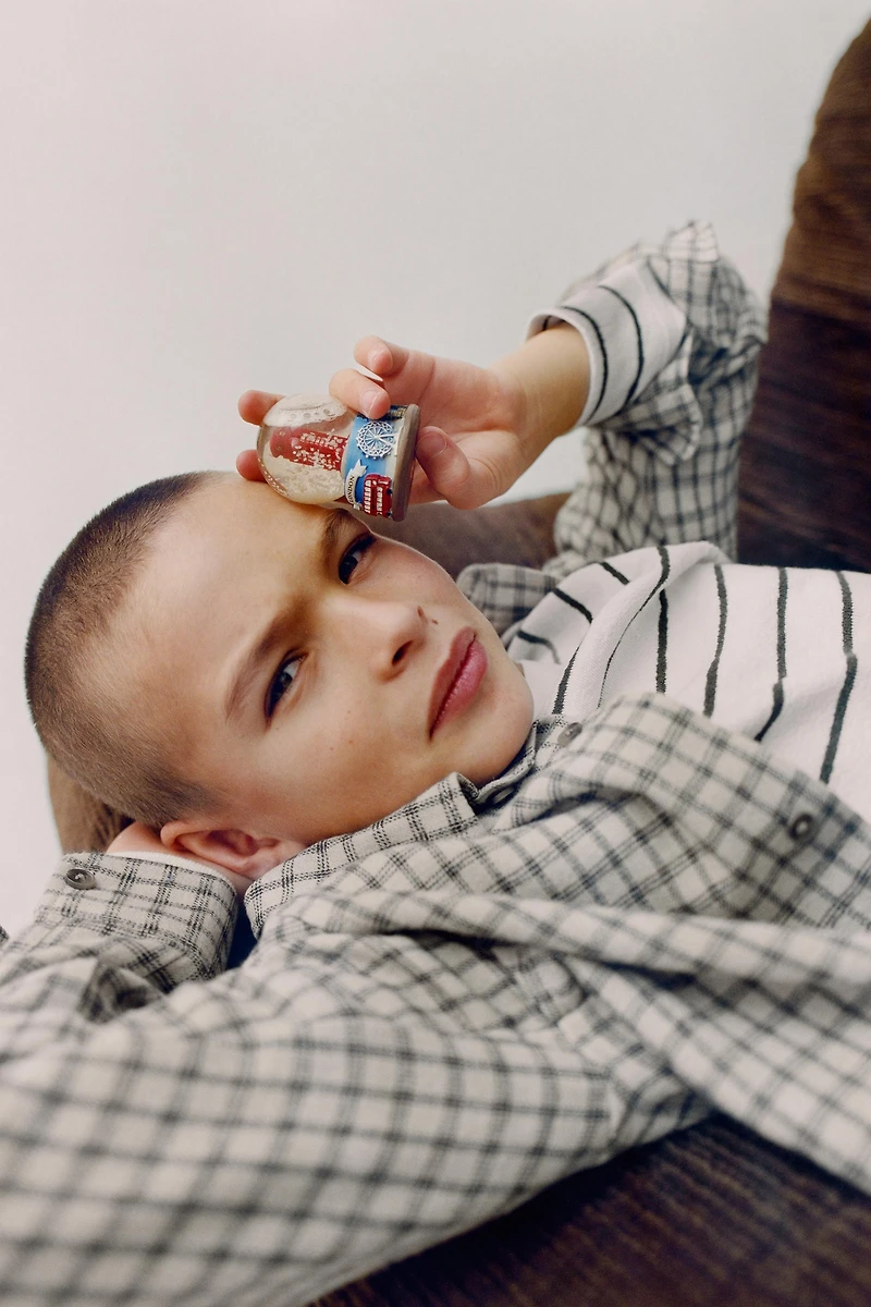 CHEMISE FLANELLE À CARREAUX ET POCHE