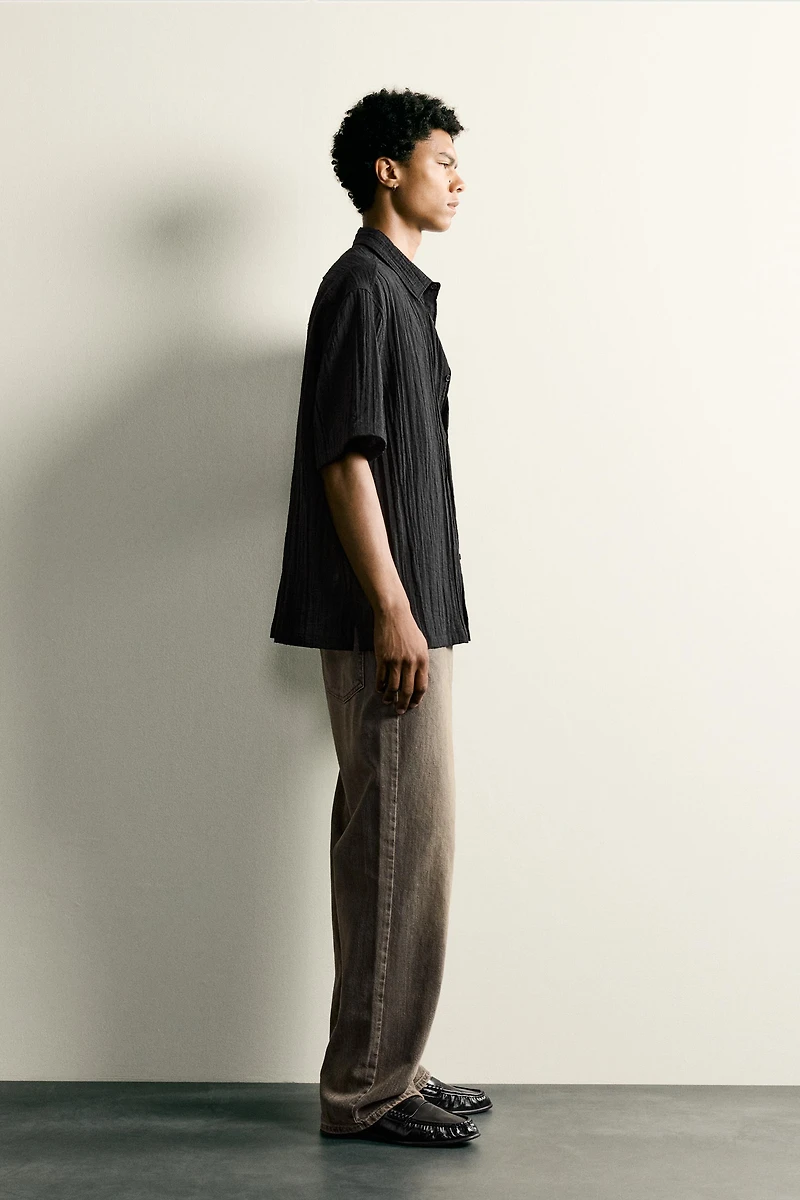 RELAXED FIT TEXTURED SHIRT