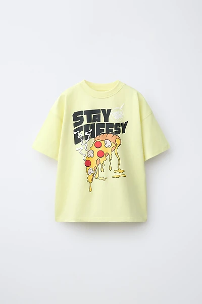 PIZZA PRINT T-SHIRT