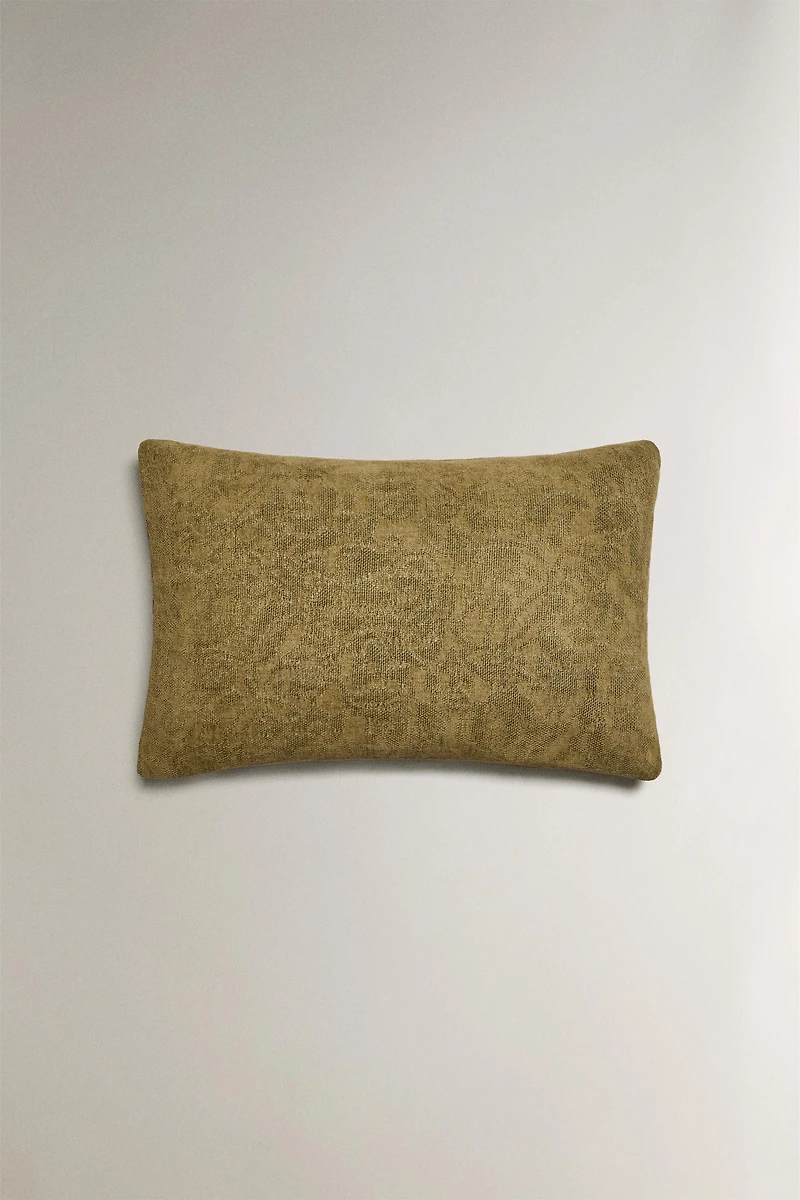 HOUSSE DE COUSSIN CHENILLE JACQUARD