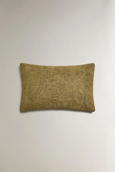 HOUSSE DE COUSSIN CHENILLE JACQUARD