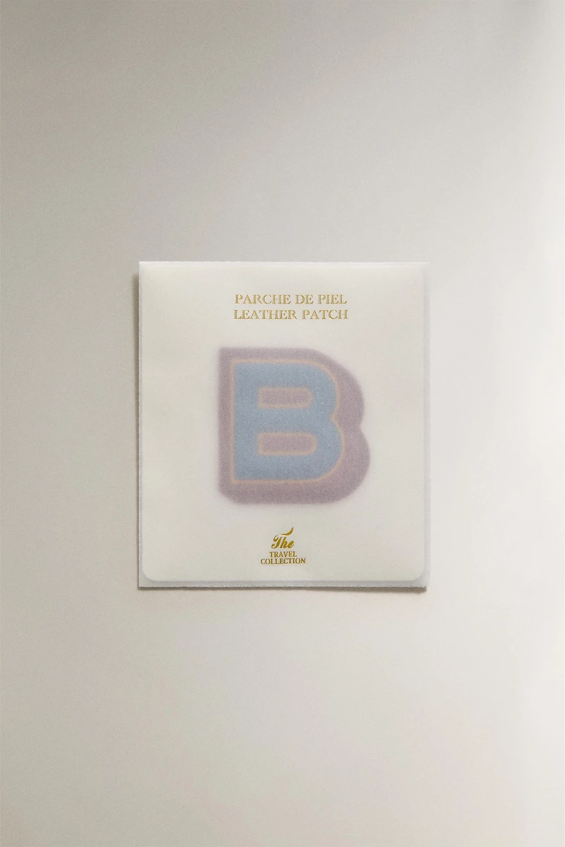 LEATHER LETTER B PATCH