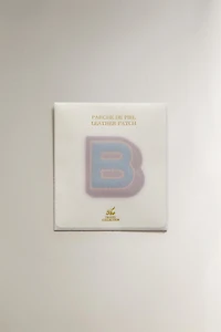 LEATHER LETTER B PATCH