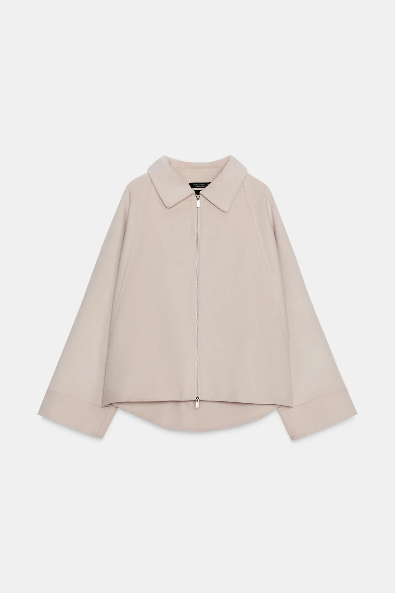 ZW COLLECTION WOOL JACKET WITH ZIP