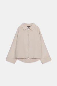 ZW COLLECTION WOOL JACKET WITH ZIP