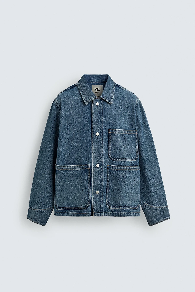 VESTE EN JEAN RELAXED FIT À POCHES