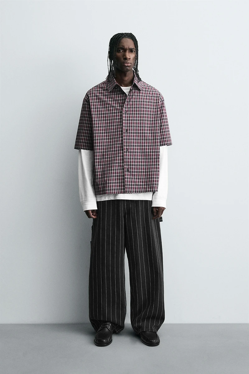 EMBROIDERED PLAID SHIRT