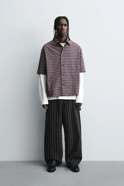 EMBROIDERED PLAID SHIRT