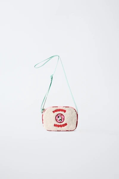 MINNIE MOUSE © DISNEY FAUX SHEARLING CROSSBODY BAG