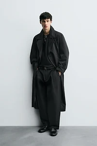 OVERSIZED FIT TRENCH COAT