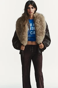 PANTALON FLARE AVEC NŒUD