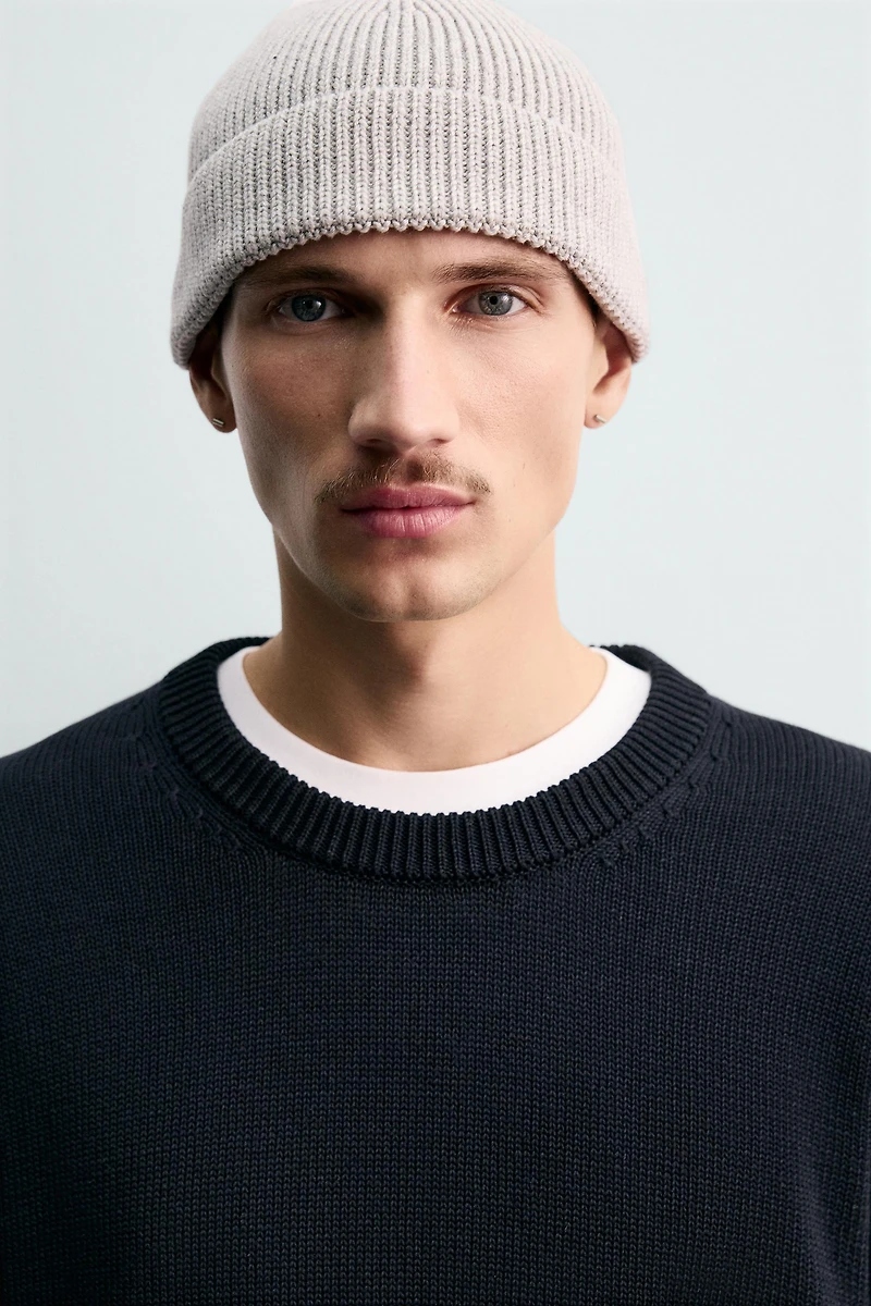 PULL REGULAR FIT EN COTON