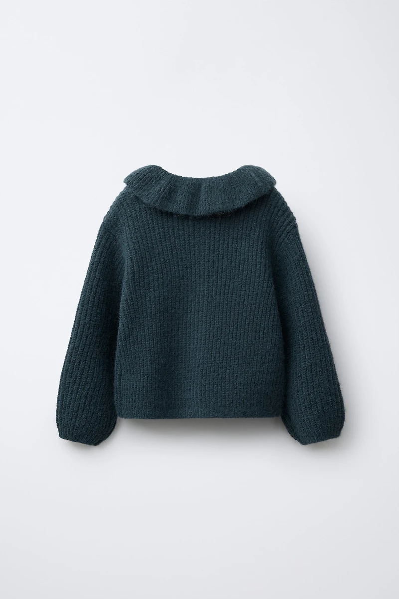 CARDIGAN WITH PETER PAN COLLAR
