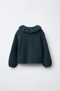 CARDIGAN WITH PETER PAN COLLAR