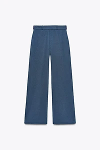 TWILL SEAM BELTED PANTS