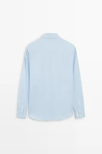 Chemise regular fit en twill 100 % coton