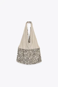 ZW COLLECTION SEQUIN HALTER TOP