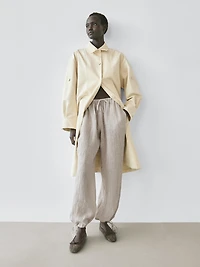 100% linen sarouel trousers