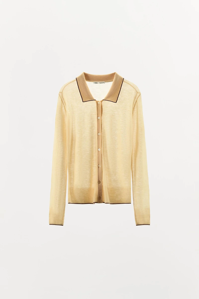 100% WOOL POLO JACKET