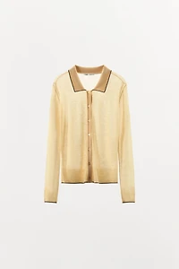 100% WOOL POLO JACKET