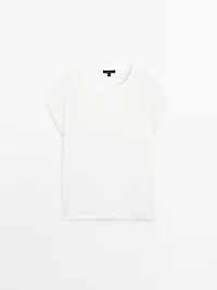 100% linen short sleeve T-shirt