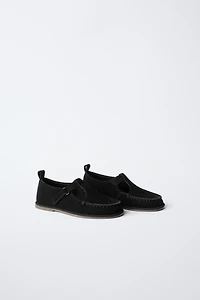 LEATHER T-STRAP SHOES