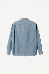 EMBROIDERED BOXY FIT CHAMBRAY SHIRT WILLY CHAVARRIA X ZARA